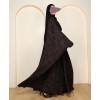 Leaf Abaya - Berry