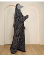 Monochrome 3 Pc Set Abaya 