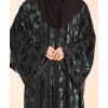 Velvety Leaf Abaya - Green