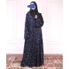 Velvety Leaf Abaya - Violet
