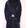 Velvety Leaf Abaya - Violet