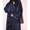 Velvety Leaf Abaya - Violet