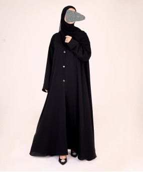Abaya 3 Pc Set - Black