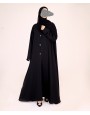 Abaya 3 Pc Set - Black