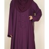 Abaya 3 Pc Set - Plum