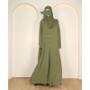 Abaya 3 Pc Set - Pear