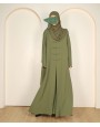 Abaya 3 Pc Set - Pear