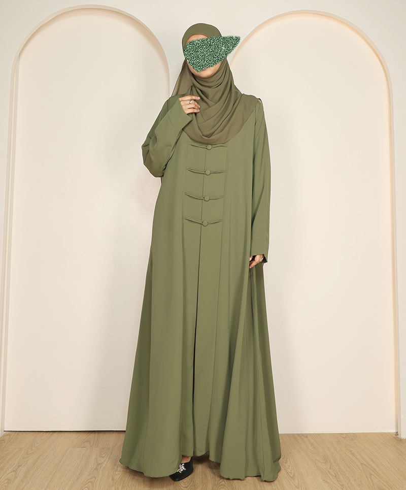 Abaya 3 Pc Set - Pear