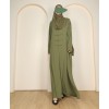 Abaya 3 Pc Set - Pear