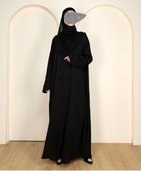 Abaya 3 Pc Set - Black