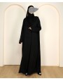 Abaya 3 Pc Set - Black