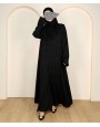 Abaya 3 Pc Set - Black