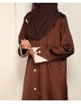 Abaya 3 Pc Set - Brown