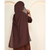 Abaya 3 Pc Set - Brown