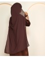 Abaya 3 Pc Set - Brown