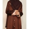 Abaya 3 Pc Set - Brown