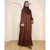 Abaya 3 Pc Set - Brown