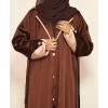Abaya 3 Pc Set - Brown