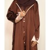 Abaya 3 Pc Set - Brown