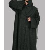 Candy 3 Pc Set Abaya - Forest Green