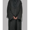 Candy 3 Pc Set Abaya - Forest Green