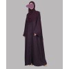 Candy 3 Pc Set Abaya - Purple