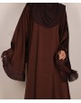 Abaya 3 Pc Set - Cocoa