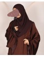 Abaya 3 Pc Set - Cocoa