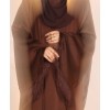 Abaya 3 Pc Set - Cocoa