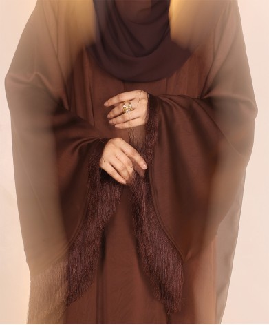 Abaya 3 Pc Set - Cocoa