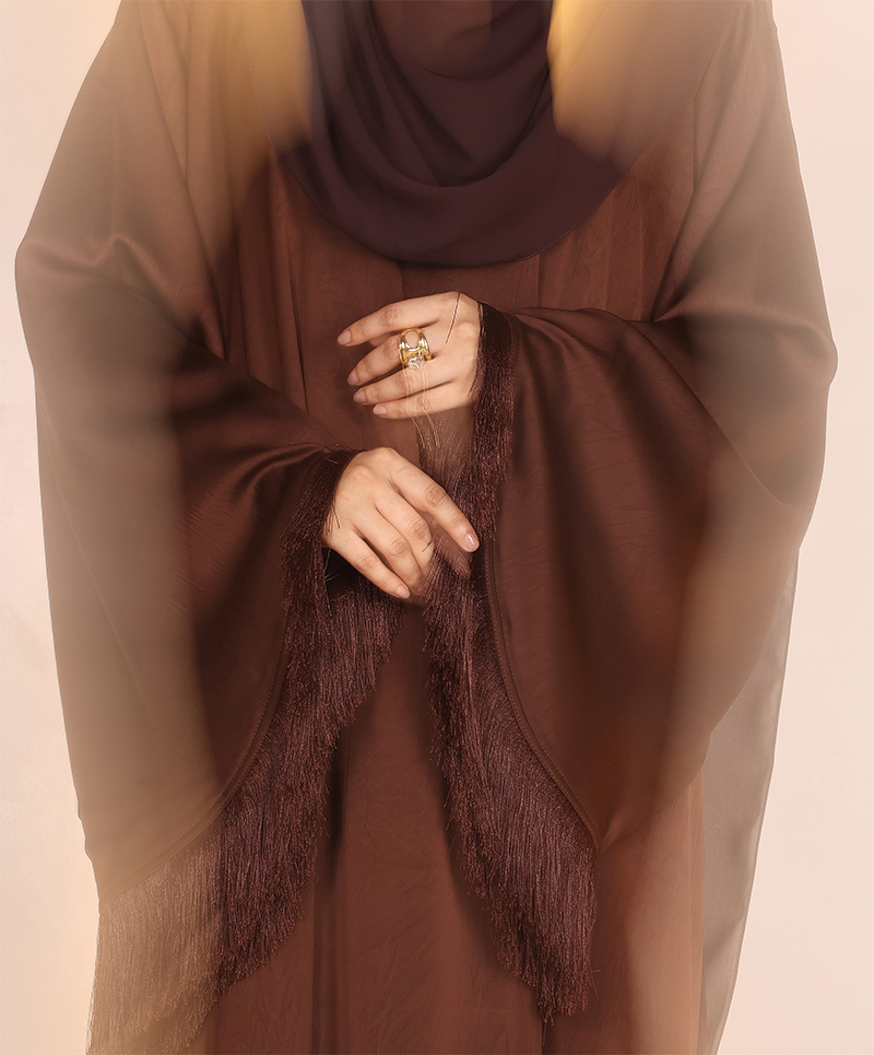 Abaya 3 Pc Set - Cocoa