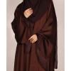 Abaya 3 Pc Set - Cocoa