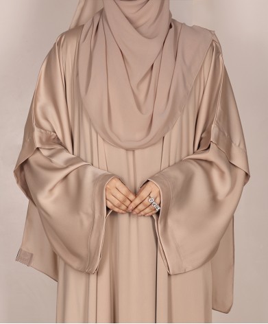 Abaya 3 Pc Set - Beige