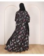 Foil Print 3 Pc Set Abaya