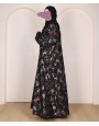 Foil Print 3 Pc Set Abaya