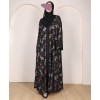 Foil Print 3 Pc Set Abaya