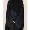 Zoom Black 3 Pc Set Abaya