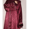 Abaya 3 Pc Set - Cherry Red
