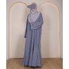 Abaya 3 Pc Set - Grey