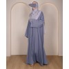 Abaya 3 Pc Set - Grey
