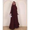 Abaya 3 Pc Set - Maroon
