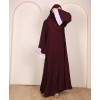 Abaya 3 Pc Set - Maroon
