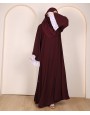 Abaya 3 Pc Set - Maroon