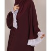 Abaya 3 Pc Set - Maroon