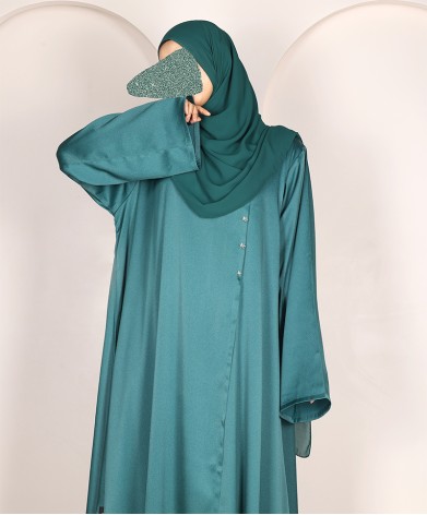 Abaya 3 Pc Set - Teal