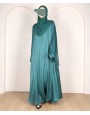 Abaya 3 Pc Set - Teal