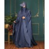 Daliya 4 Pc Set Abaya - Ink Blue