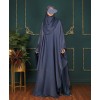 Daliya 4 Pc Set Abaya - Ink Blue