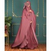Daliya 4 Pc Set Abaya - Mauve Pink