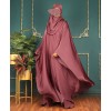 Daliya 4 Pc Set Abaya - Mauve Pink
